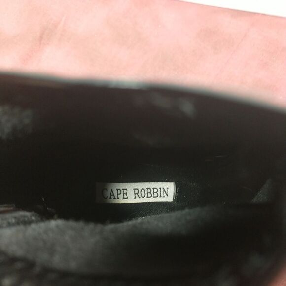 Cape Robbin Corina-5 Open Toe SZ 6.5 Sexy High Heels Black Patent - Picture 5 of 11